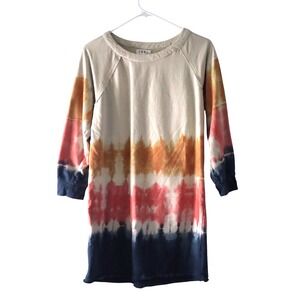 THML Anthropologie Women's Tie Dye Sweatshirt Sz S Art to Wear Boho Cottage Core